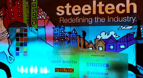 Steeltech Booth wins Best Booth at CONBEX Davao 2014