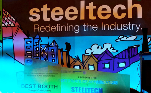 Steeltech Booth wins Best Booth at CONBEX Davao 2014